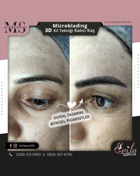 Nazilli - Microblading 3D Kıl Tekniği Kalıcı Kaş Kontürü