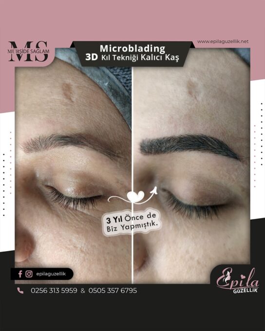 Nazilli - Microblading 3D Kıl Tekniği Kalıcı Kaş Kontürü