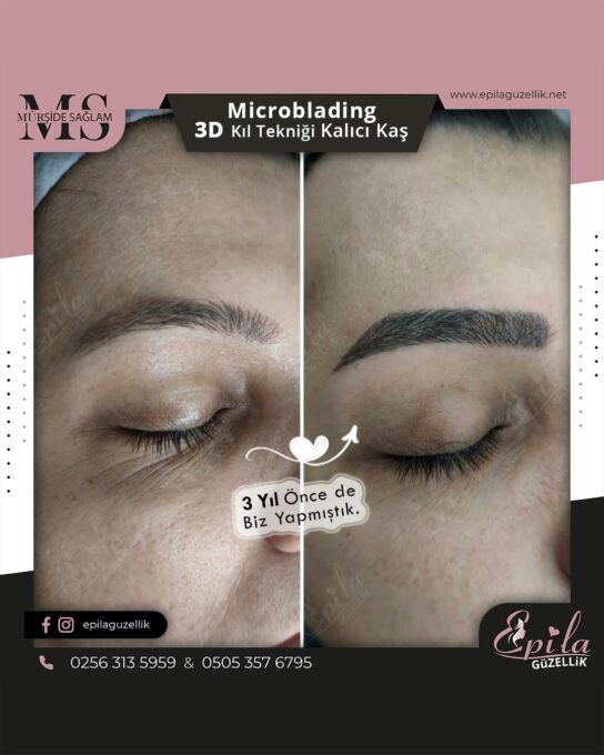 Nazilli - Microblading 3D Kıl Tekniği Kalıcı Kaş Kontürü