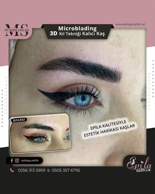 Nazilli - Microblading 3D Kıl Tekniği Kalıcı Kaş Kontürü