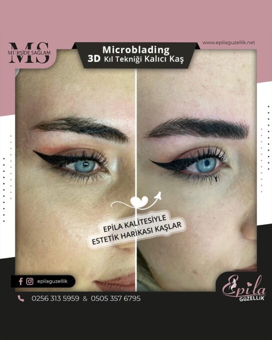 Nazilli - Microblading 3D Kıl Tekniği Kalıcı Kaş Kontürü