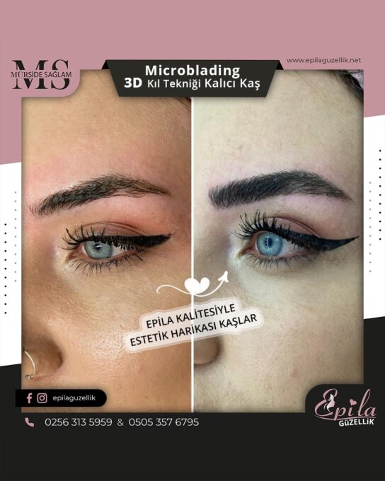 Nazilli - Microblading 3D Kıl Tekniği Kalıcı Kaş Kontürü