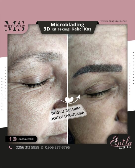 Nazilli - Microblading 3D Kıl Tekniği Kalıcı Kaş Kontürü