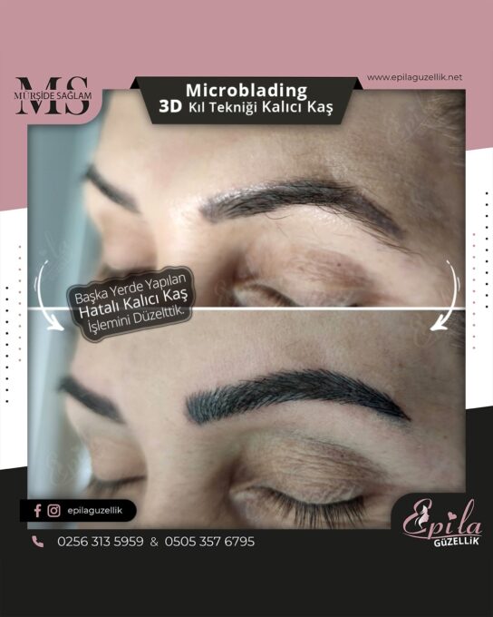 Nazilli - Microblading 3D Kıl Tekniği Kalıcı Kaş Kontürü