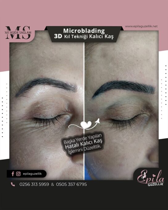 Nazilli - Microblading 3D Kıl Tekniği Kalıcı Kaş Kontürü