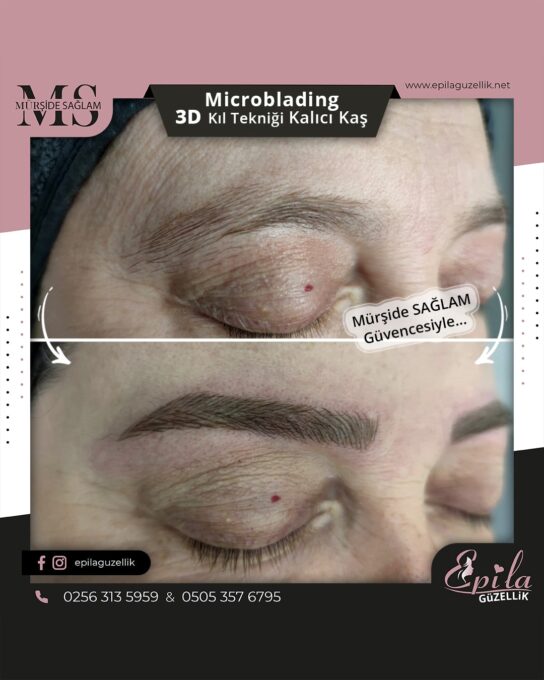 Nazilli - Microblading 3D Kıl Tekniği Kalıcı Kaş Kontürü