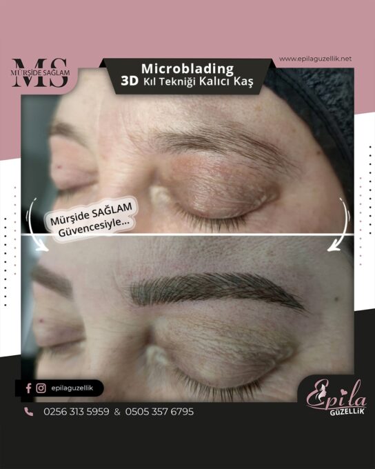 Nazilli - Microblading 3D Kıl Tekniği Kalıcı Kaş Kontürü