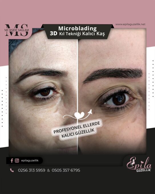 Nazilli - Microblading 3D Kıl Tekniği Kalıcı Kaş Kontürü