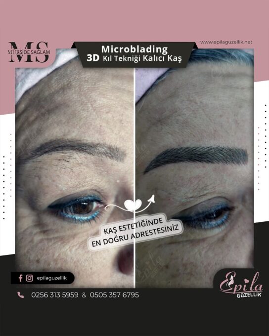 Nazilli - Microblading 3D Kıl Tekniği Kalıcı Kaş Kontürü