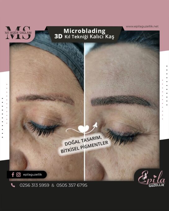 Nazilli - Microblading 3D Kıl Tekniği Kalıcı Kaş Kontürü