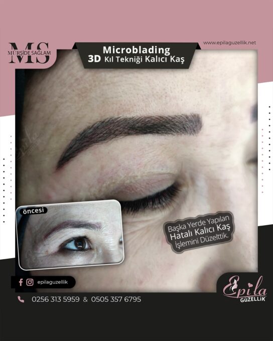 Nazilli - Microblading 3D Kıl Tekniği Kalıcı Kaş Kontürü