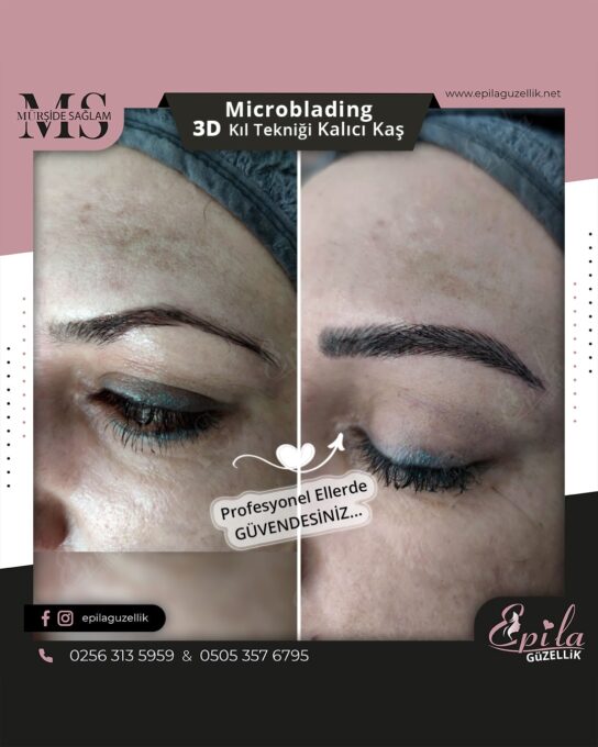 Nazilli - Microblading 3D Kıl Tekniği Kalıcı Kaş Kontürü