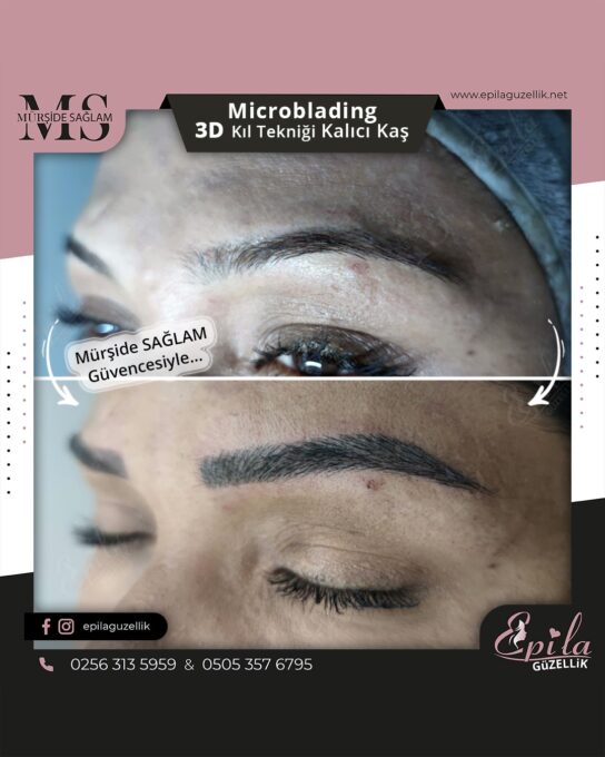 Nazilli - Microblading 3D Kıl Tekniği Kalıcı Kaş Kontürü