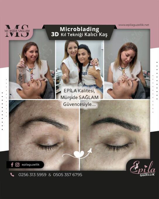 Nazilli - Microblading 3D Kıl Tekniği Kalıcı Kaş Kontürü