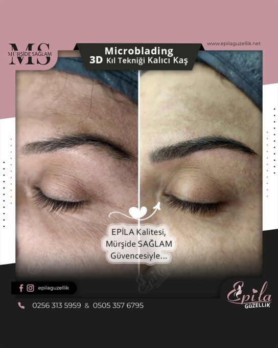 Nazilli - Microblading 3D Kıl Tekniği Kalıcı Kaş Kontürü