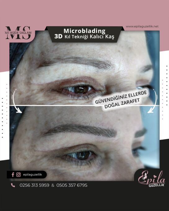 Nazilli - Microblading 3D Kıl Tekniği Kalıcı Kaş Kontürü