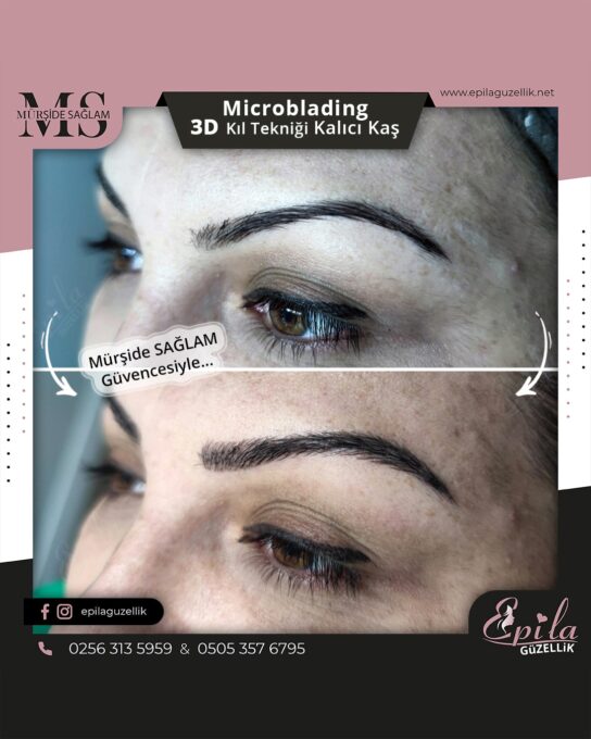 Nazilli - Microblading 3D Kıl Tekniği Kalıcı Kaş Kontürü