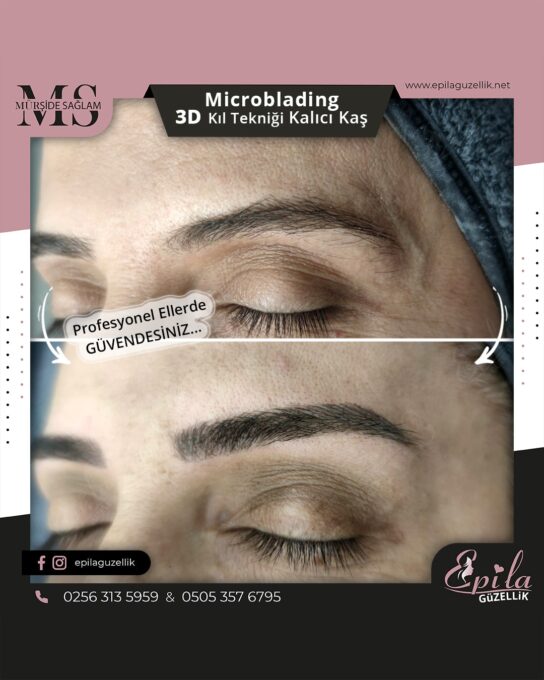 Nazilli - Microblading 3D Kıl Tekniği Kalıcı Kaş Kontürü