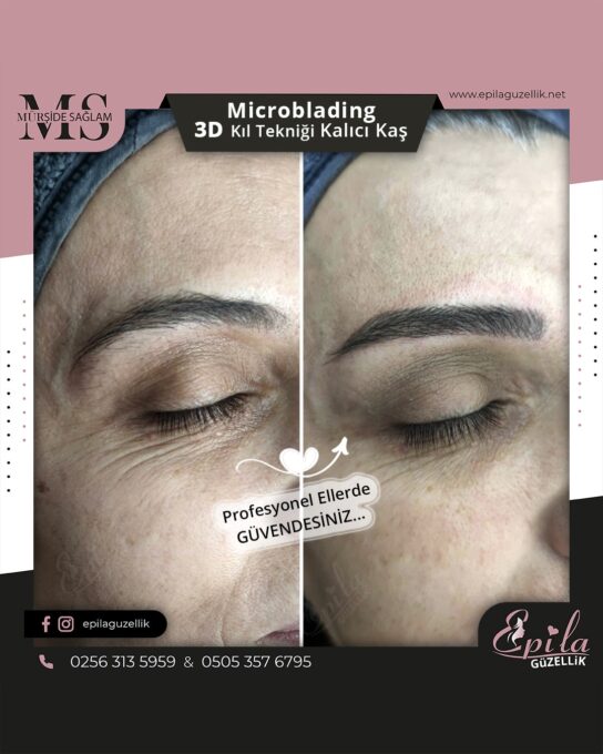 Nazilli - Microblading 3D Kıl Tekniği Kalıcı Kaş Kontürü