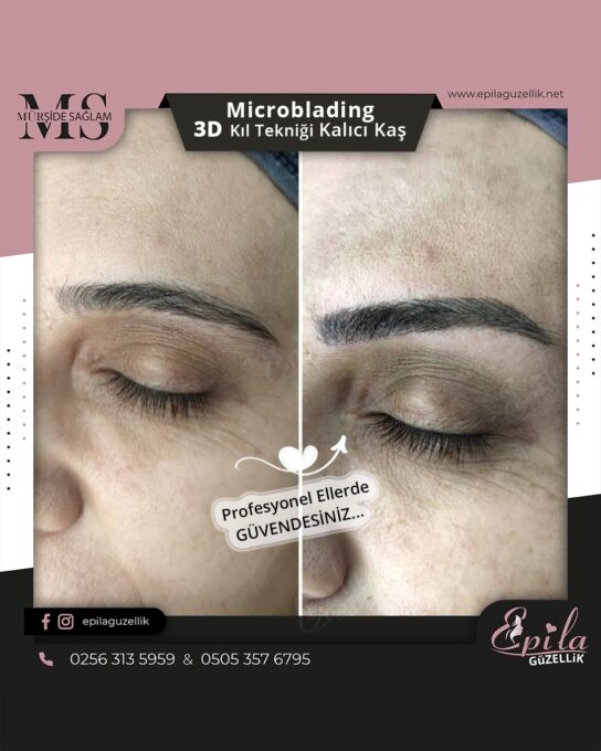 Nazilli - Microblading 3D Kıl Tekniği Kalıcı Kaş Kontürü