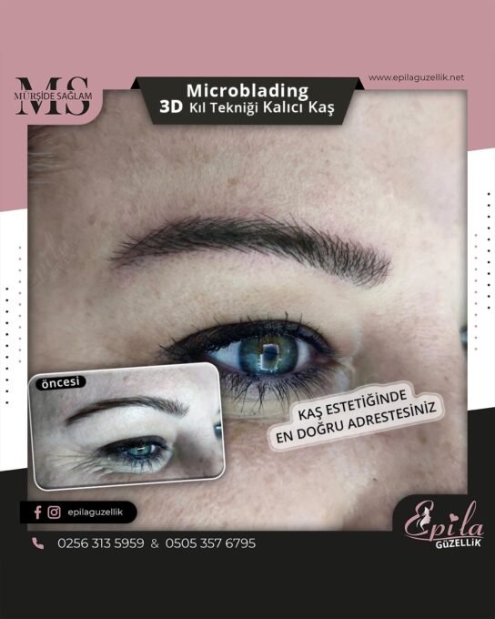 Nazilli - Microblading 3D Kıl Tekniği Kalıcı Kaş Kontürü