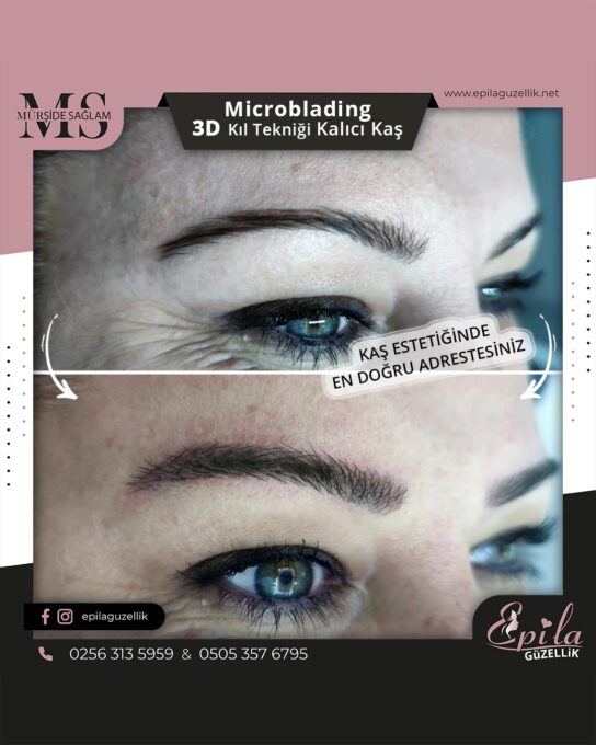 Nazilli - Microblading 3D Kıl Tekniği Kalıcı Kaş Kontürü