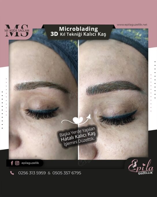 Nazilli - Microblading 3D Kıl Tekniği Kalıcı Kaş Kontürü