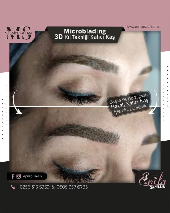 Nazilli - Microblading 3D Kıl Tekniği Kalıcı Kaş Kontürü