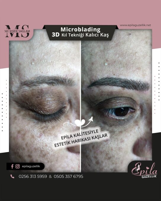 Nazilli - Microblading 3D Kıl Tekniği Kalıcı Kaş Kontürü