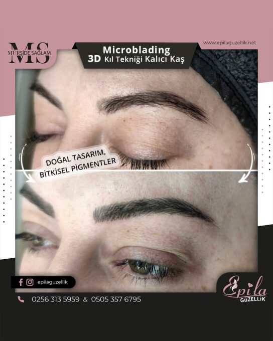 Nazilli - Microblading 3D Kıl Tekniği Kalıcı Kaş Kontürü