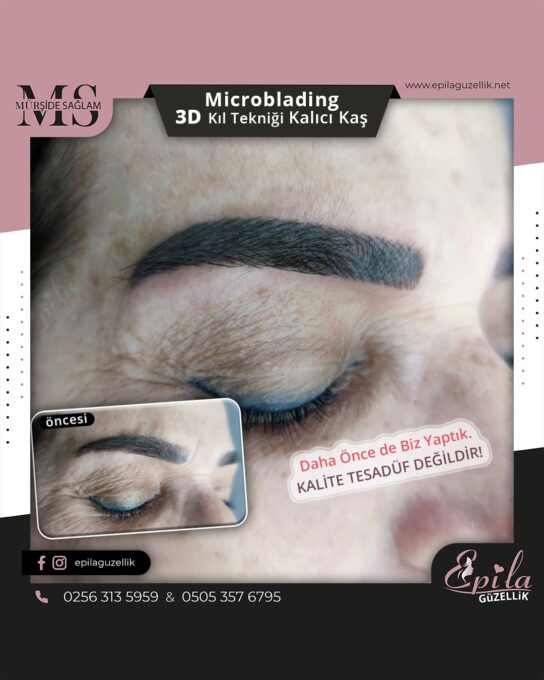 Nazilli - Microblading 3D Kıl Tekniği Kalıcı Kaş Kontürü