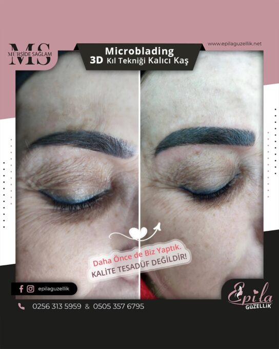 Nazilli - Microblading 3D Kıl Tekniği Kalıcı Kaş Kontürü