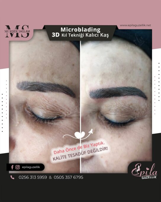 Nazilli - Microblading 3D Kıl Tekniği Kalıcı Kaş Kontürü