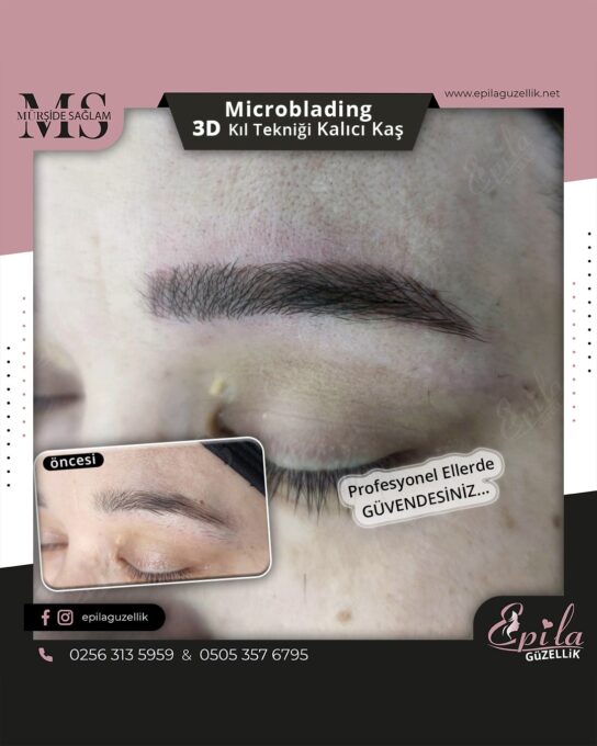 Nazilli - Microblading 3D Kıl Tekniği Kalıcı Kaş Kontürü