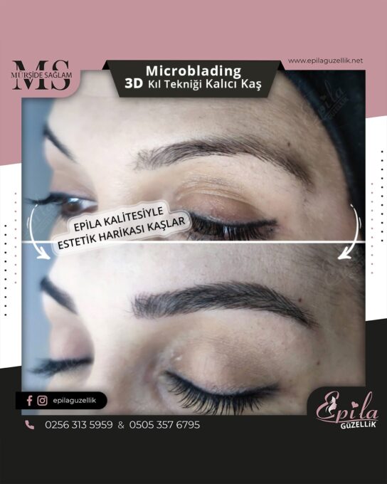 Nazilli - Microblading 3D Kıl Tekniği Kalıcı Kaş Kontürü