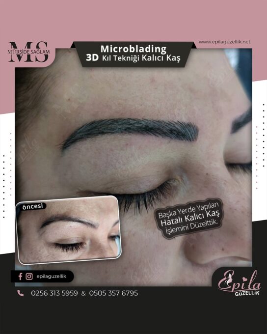 Nazilli - Microblading 3D Kıl Tekniği Kalıcı Kaş Kontürü