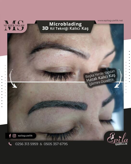 Nazilli - Microblading 3D Kıl Tekniği Kalıcı Kaş Kontürü