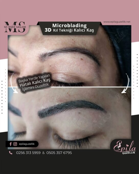 Nazilli - Microblading 3D Kıl Tekniği Kalıcı Kaş Kontürü