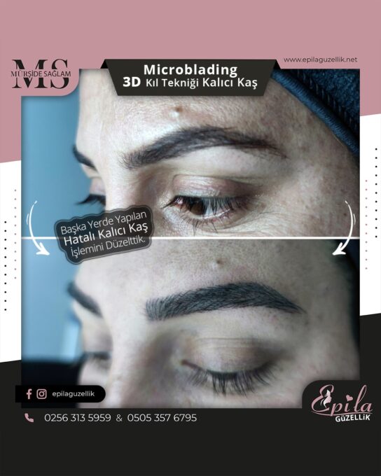 Nazilli - Microblading 3D Kıl Tekniği Kalıcı Kaş Kontürü