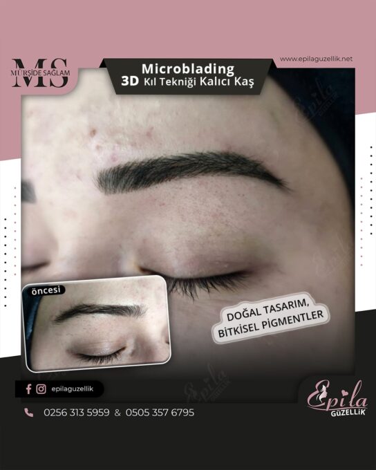 Nazilli - Microblading 3D Kıl Tekniği Kalıcı Kaş Kontürü