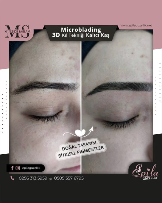 Nazilli - Microblading 3D Kıl Tekniği Kalıcı Kaş Kontürü