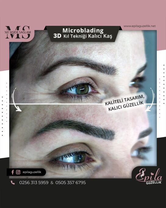 Nazilli - Microblading 3D Kıl Tekniği Kalıcı Kaş Kontürü