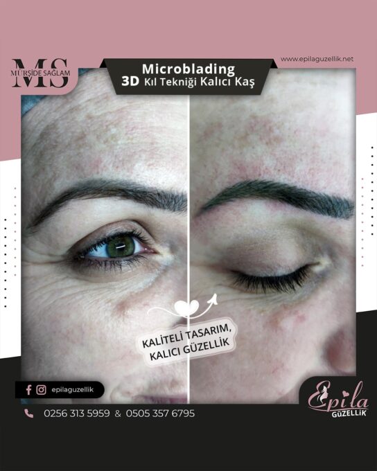 Nazilli - Microblading 3D Kıl Tekniği Kalıcı Kaş Kontürü