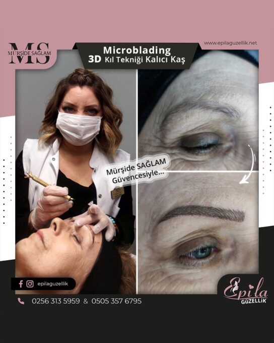 Nazilli - Microblading 3D Kıl Tekniği Kalıcı Kaş Kontürü