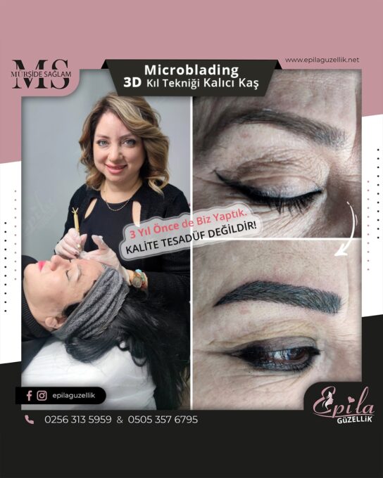 Nazilli - Microblading 3D Kıl Tekniği Kalıcı Kaş Kontürü