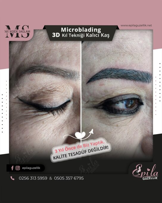 Nazilli - Microblading 3D Kıl Tekniği Kalıcı Kaş Kontürü