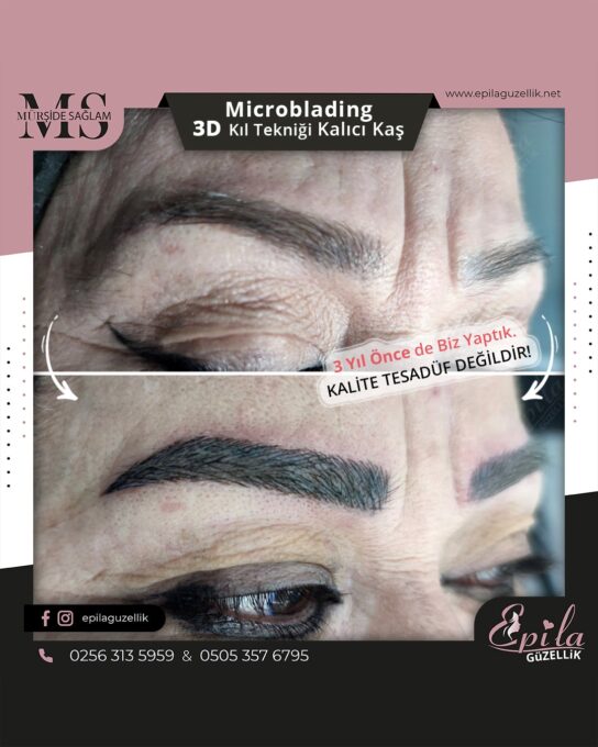 Nazilli - Microblading 3D Kıl Tekniği Kalıcı Kaş Kontürü