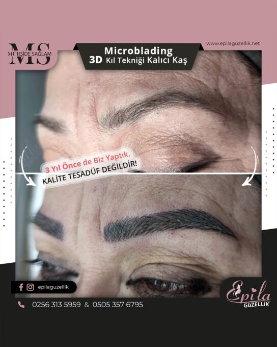 Nazilli - Microblading 3D Kıl Tekniği Kalıcı Kaş Kontürü