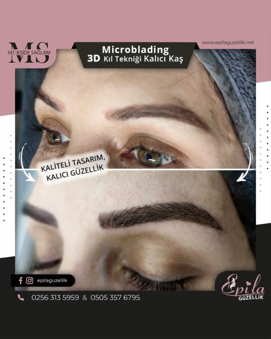 Nazilli - Microblading 3D Kıl Tekniği Kalıcı Kaş Kontürü