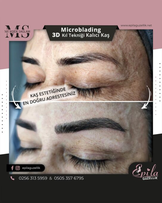 Nazilli - Microblading 3D Kıl Tekniği Kalıcı Kaş Kontürü